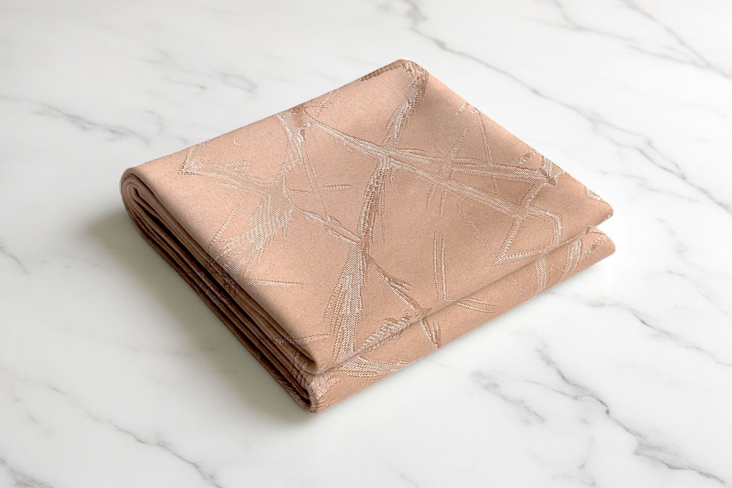 “Peach Glow fabric curtain with subtle textured patterns, soft peach shade, and metallic grommets.”
(Keeps it descriptive + keyword rich for accessibility & SEO.)