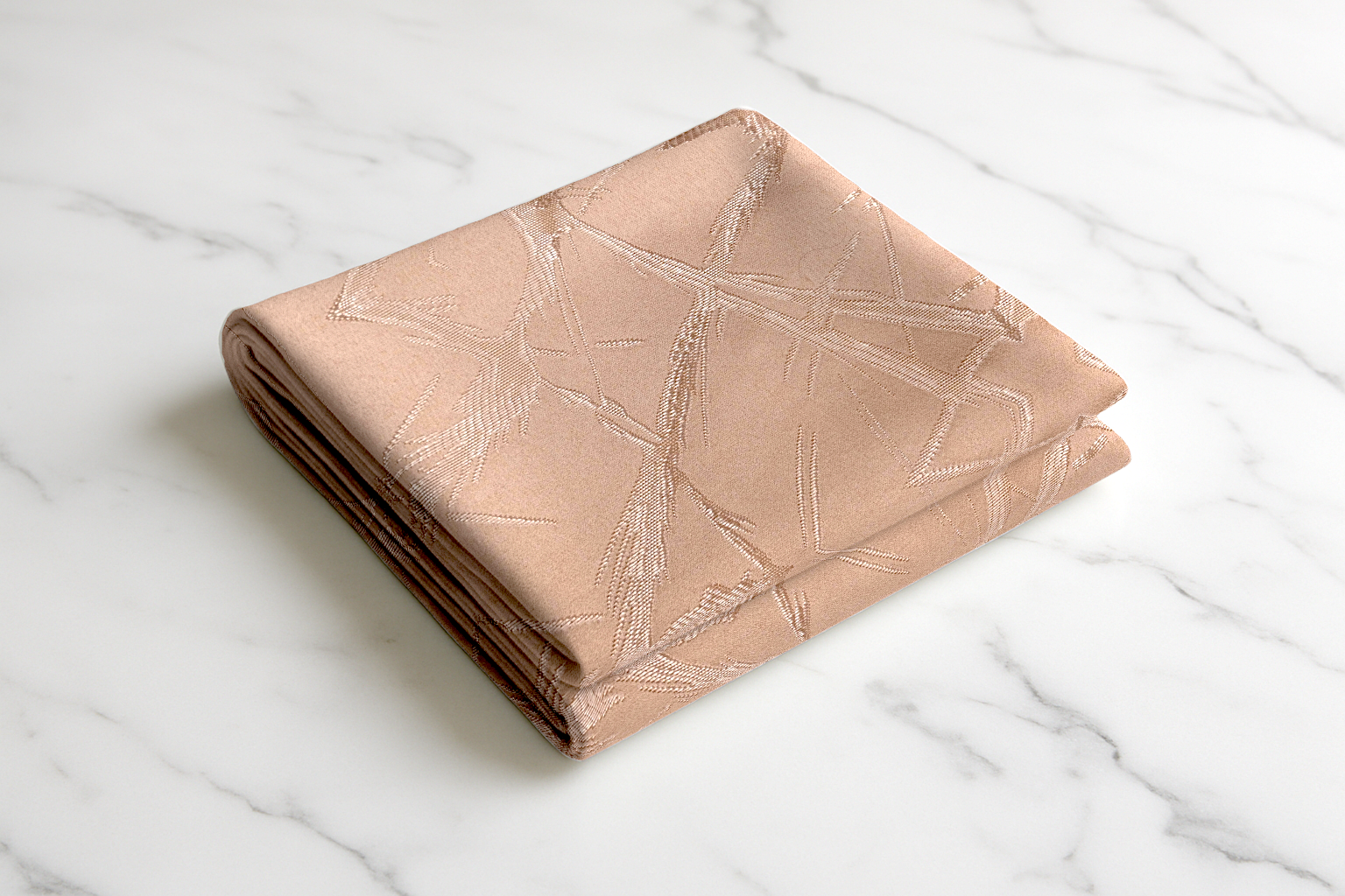 “Peach Glow fabric curtain with subtle textured patterns, soft peach shade, and metallic grommets.”
(Keeps it descriptive + keyword rich for accessibility & SEO.)